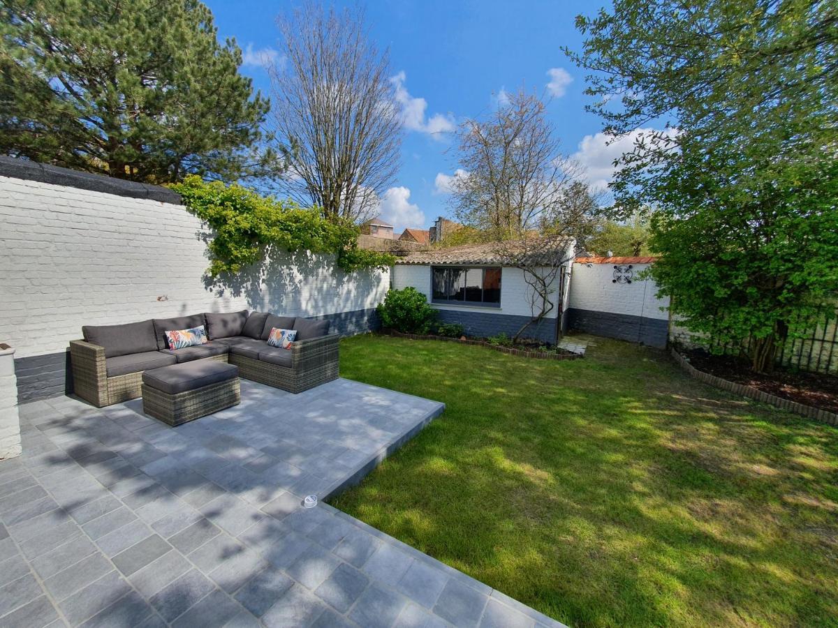 Villa Trendy, Authentieke Woning Met Groot Terras En Tuin Brügge Exterior foto