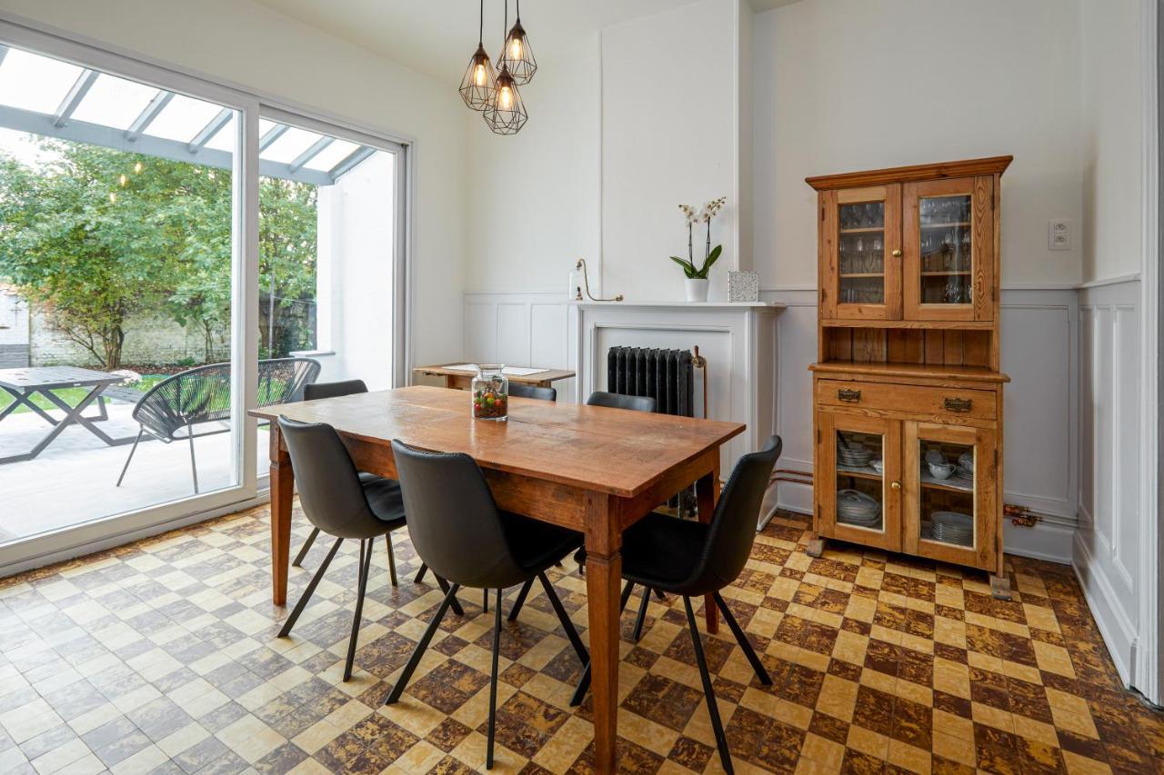 Villa Trendy, Authentieke Woning Met Groot Terras En Tuin Brügge Exterior foto
